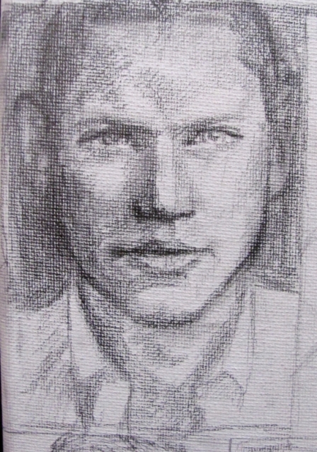 My pre-sketch of Wentworth Miller as smoldering away as Michael Scofield. My roommates and I--okay, mainly it's me--have a small Prison Break obsession right now.